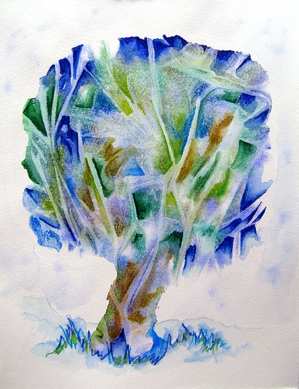 Boomcompositie, aquarel, 31x24cm, 2015 (15.05)