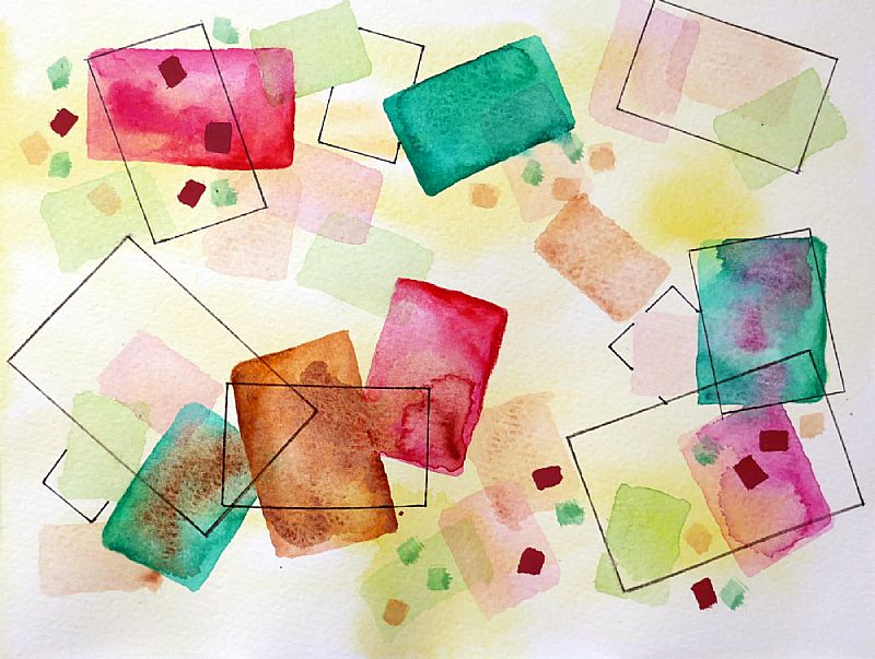 ZT, aquarel, gouache en inkt op papier, 23x29cm, 2016 (16.31), geschonken.