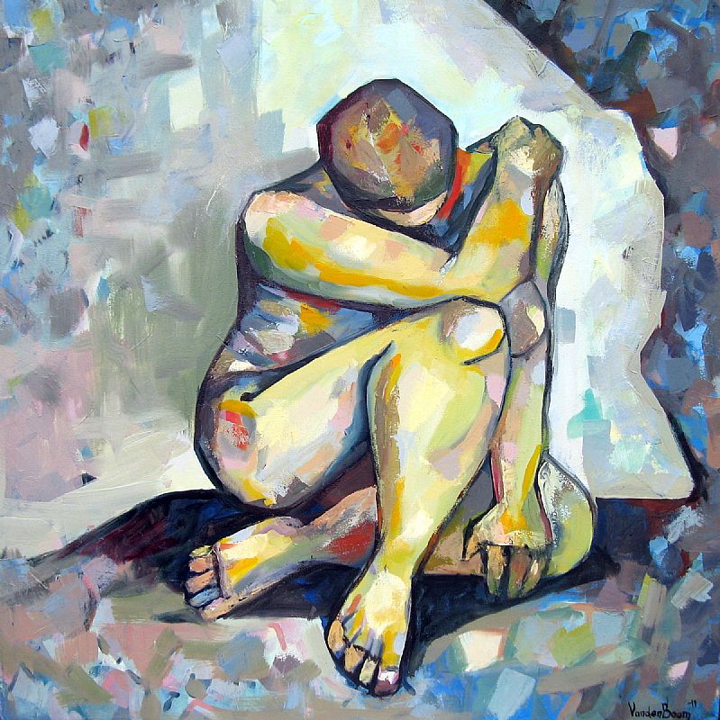 Vrouw. Olieverf op canvas, 70x70cm, 2011 (11.10).