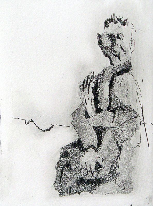 Figuur. Ets en aquatint, 12x9cm, 2014 (14.51).