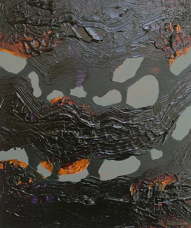 Compositie, acryl op paneel, 300x260mm, april 2020 (20.20)