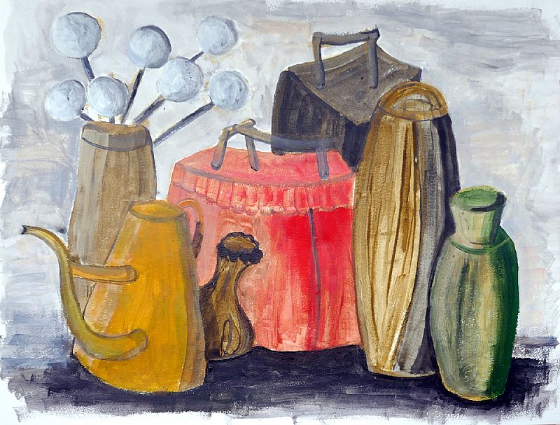 Rob van den Boom_ Stilleven, acryl op papier, 50x65cm, maart 2026 (26.14)