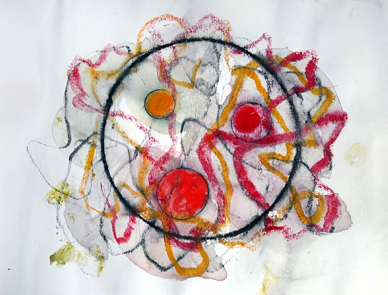 ZT, acryl op papier, 146x210mm, 2020 (20.38)