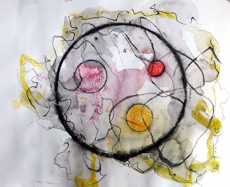 ZT, acryl op papier, 146x210mm, 2020 (20.39)